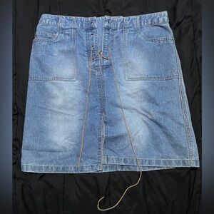 Faded Glory Light Wash Denim Skirt